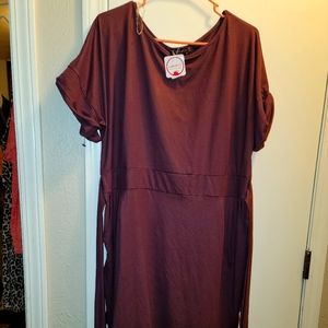 SHEILA ROSE NADIE WEST EGG PLANT NEED LENGTH DRESS